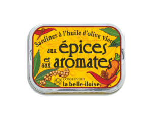 Sardinen mit Gewürzen und Aromen